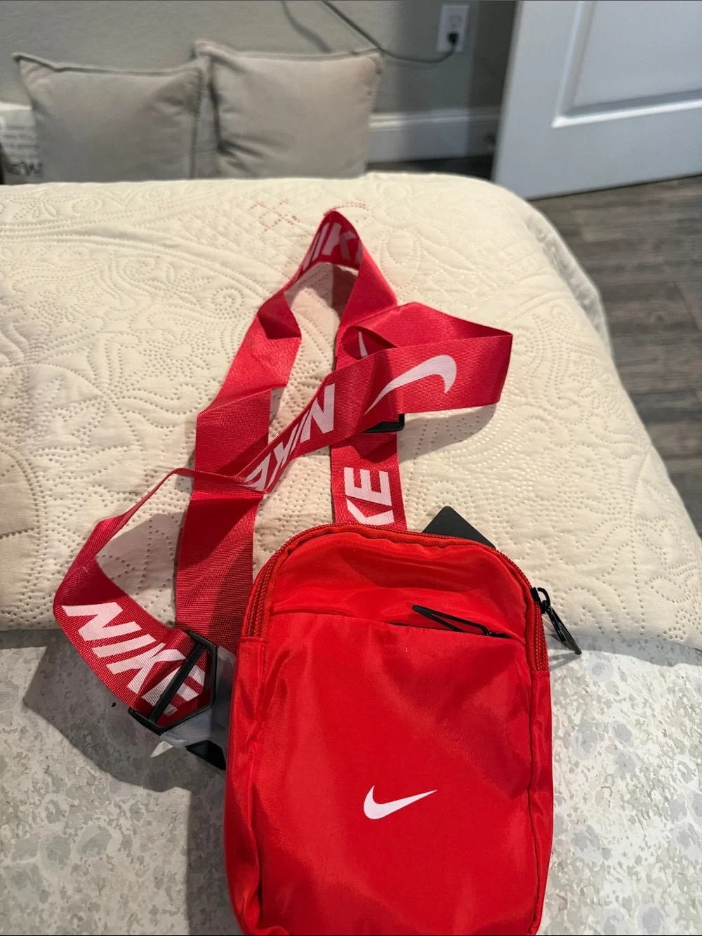 Nike Red Mini Crossbody with Branded Strap